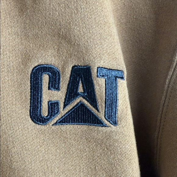 CAT Caterpillar Men's Bronze Pullover Hoodie Men's Size L - Picture 6 of 14